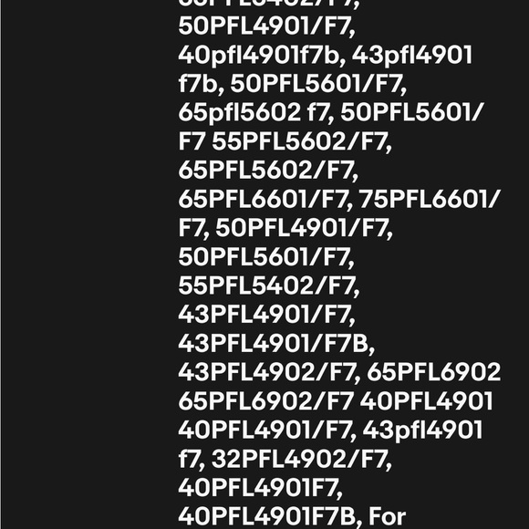 Philips Universal Black Remote Control (model #s in photos) - Picture 3 of 3
